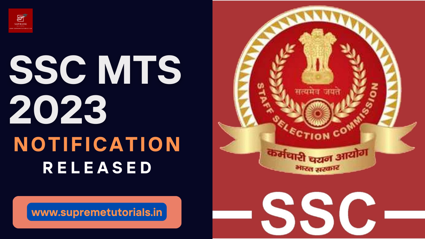 SSC MTS 2023 NOTIFICATION