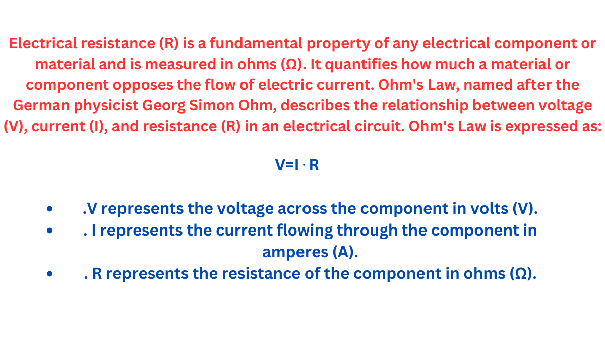 Numerical Example Suppose we have a simple circuit with a resistor connected to a 12-volt (V) power supply. The resistor has a resistance of 4 ohms (Ω). We want to calculate the current flowing th (1)