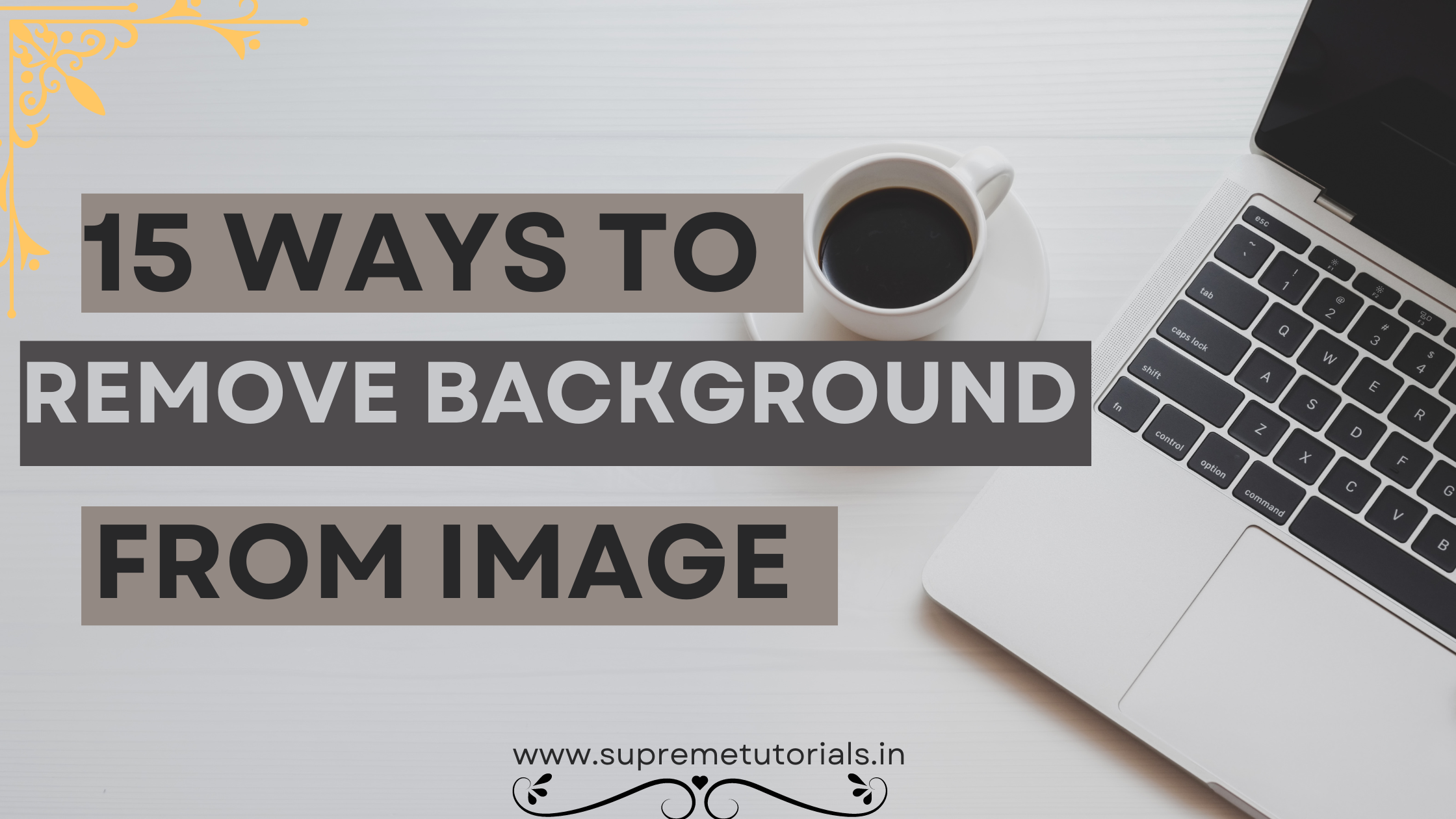 How to remove background from image