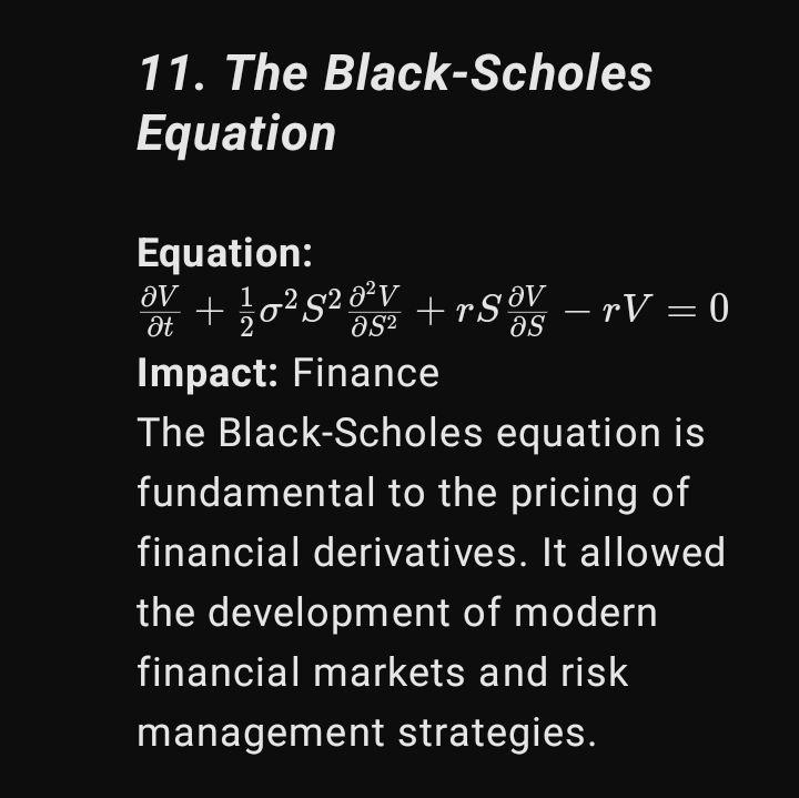 17 Equations That Changed the World: A Detailed Exploration 8 theblack scholesequations3607801995375346233 17 Equations That Changed the World: A Detailed Exploration